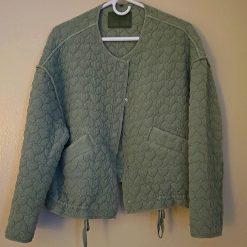 Blank NYC Dark Green Quilted Jacket